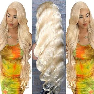 B&L Hair 613 Blonde Body Wave Lace Front Wig Human Hair 20inch 10a 13x4 613 Lace Front Wig Body Wave Human Hair with Baby Hair 150 Density lace front wigs human hair (20 Inch, 613 Blonde)