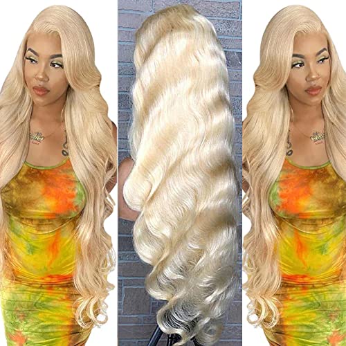 B&L Hair 613 Blonde Body Wave Lace Front Wig Human Hair 20inch 10a 13x4 613 Lace Front Wig Body Wave Human Hair with Baby Hair 150 Density lace front wigs human hair (20 Inch, 613 Blonde)