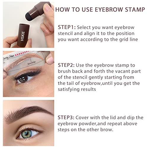 Eyebrow Stamp Stencil Kit Dark Brown Brow Stamp And Shaping Kit Brow Stamp Kit Waterproof Eyebrow Brow Stamp Kit Light Brown - Image 6