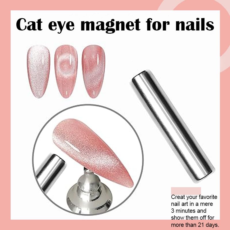 Arte Clavo 10ml Holographic Glitter Jelly Pink Cat Eye Gel Polish Set of Pink Colors with Free Magnet UV LED Soak Off Nail Polish DIY Manicure Nail Salon Varnish 6009… - Image 7