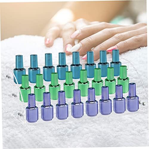 5pcs Nail Polish Display Stand Display Shelf Nail Polish Organizer Salon Display Rack Nail Stand Display Shelves Nail Polish Rack Acrylic Plus Plastic Nail Polish Stand Multi-layer - Image 3
