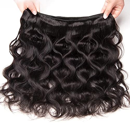 16/18/20 Inch 3 Bundle Natural Black Body Wave Human Hair Extensions - Image 4