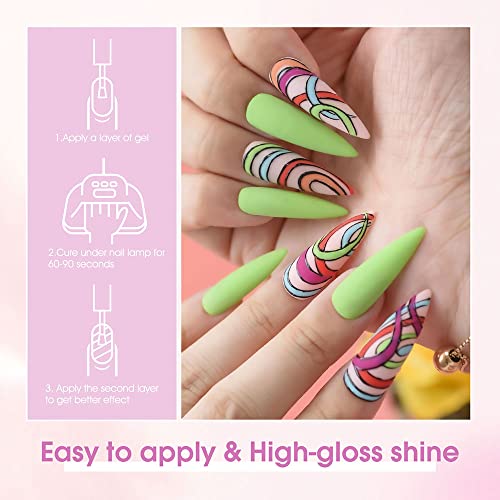 VENALISA VIP4 Gel Nail Polish Set, 60 Colors 7.5ML Each, Glitter Nail Art Kit for Women and Girls - Image 7