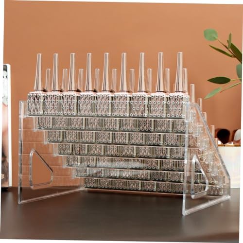 eyeshadow palette Clear Desk Organizer Active Vanity Palettes Organizers multi-layer detachable desktop display shelves Organizer eye shadow Nail Polish Holder Rack display rack - Image 9