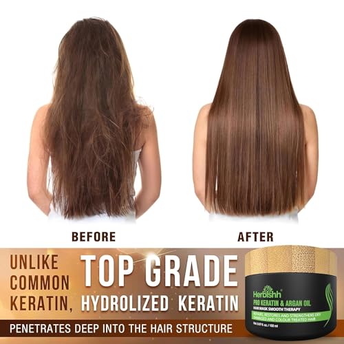Combo Pack-2pcs Herbishh Hair Color Shampoo for Gray Hair+ 1pc Argan Intense Hair Mask- Hair Dye Shampoo – Colors Hair in Minutes – Long-lasting color– 500 Ml –Stimulates Dry Frizzy Hair (Black) - Image 2