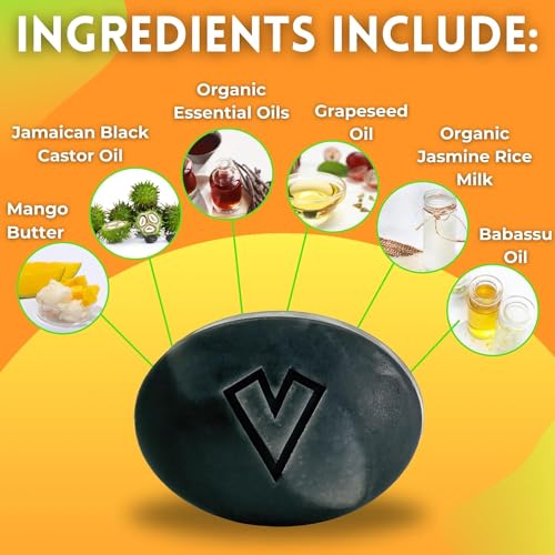 Veeta Superior Shampoo Bar (5 ounces) - Strengthen & Promote Hair Growth Jamaican Black Castor Oil, Extreme Lather, All Natural Plant Based - Image 2