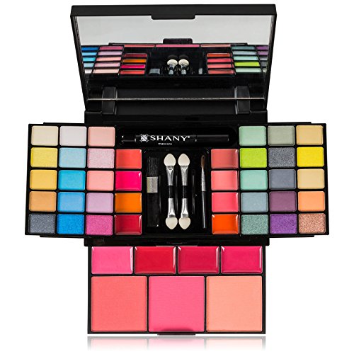 SHANY 'Fix Me Up' Makeup Kit - Compact Travel Makeup Portable Giftable Adult and Teen Makeup Set Eye Shadows, Lip Colors, Blushes, and Applicators - Image 5