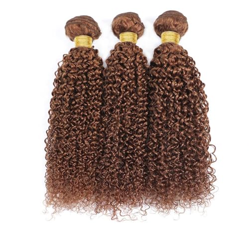 Deep Wave 30# Light Brown Human Hair Bundles Unprocessed Brazilian Virgin Hair Bundles Natural Color 30# Light Brown Human Hair Quick Weave Hair Extension - Image 6