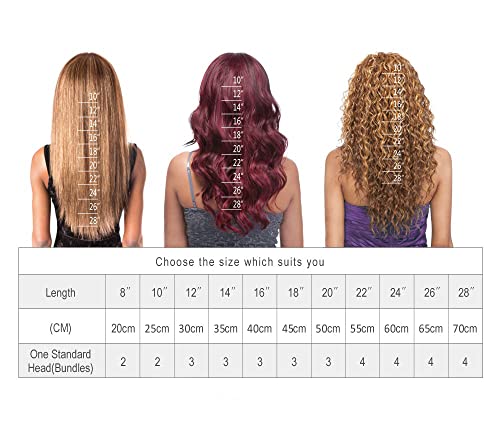 Reddish Brown Curly Wave Human Hair Bundles Color 33 Copper Red Kinky Curly Bundles 16 18 20 inch Brazilian Human Hair Double Weft Wet and Wavy Bundles Silky and Soft for Black Women - Image 9
