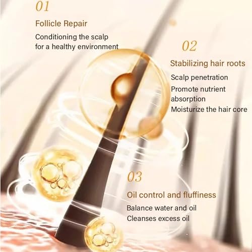 Vitamin c Meringue Repair Cream - Vitamin C Protein Hair Repair Cream, Five Fold VC Keratin Activating Cream, Vitamin C Hair Conditioner Repair Frizzy Dry Hair Smooth Silky Hair Mask (2Pcs) - Image 3
