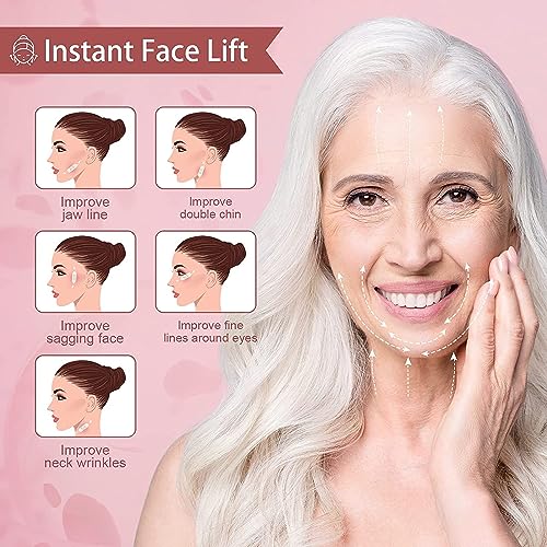 Instant Face Lift Tape Invisible,Face LiftingTape for Wrinkles,Face Sticker, Face Tape Lifting Invisible for Waterproof Makeup Tool Instant Face Eye Neck Tape Double Chin Lift Tape 40PCS - Image 4