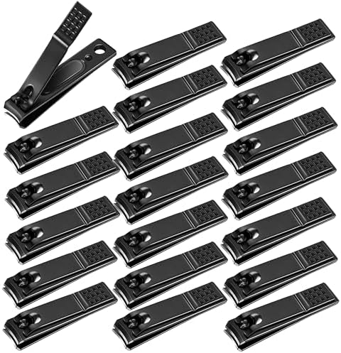 20-Pack Large Thick Toenail Clippers for Easy, Precise Nail Care