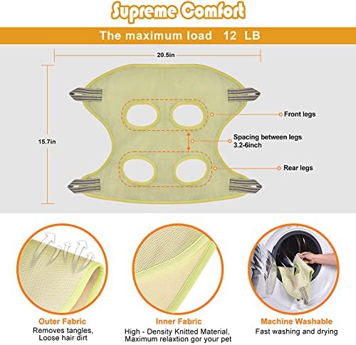 Pet Grooming Hammock for Dogs & Cat, Dog Grooming Harness, Nail Clippers, Nail Trimmers, Scissors with Dog Sling for Nail Clipping Grooming Trimming - Image 2