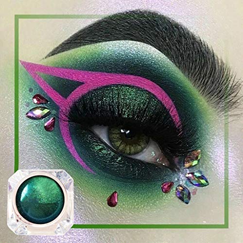 vmree 4pcs Monochrome Polarized Glitter Eyeshadow Metallic Diamond Shimmer Change Color Eye Shadow Chameleon Eyeshadow Single Color Eyes Makeup Powder (Multi) - Image 3