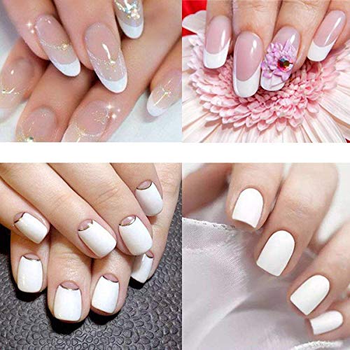Makartt Nail Rhinestone Glue with Poly Nail Gel White Bundle, Clear Nail Glue Precision Pen Super Strong Adhesive Nail Art Glue Gel, Gel Builder for Nails Natural-Looking Nails Spring Summer Colors - Image 8