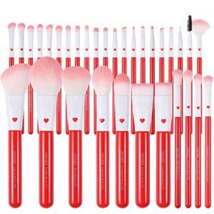 Docolor Professional Makeup Brushes Set 32Pcs Make up Brushes Premium Kabuki Foundation Blending Face Powder Blush Contour Eye Shadows Eyebrow Eyeliner Make Up Brush Gift Kit