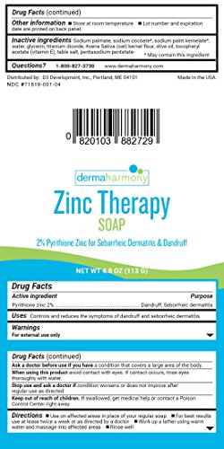 ZnP Therapy Soap 3-Pack Dandruff Relief 3.5 oz Bars - Image 2
