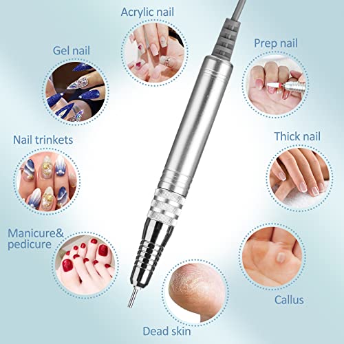 Madenia Brushless Nail Drill for Acrylic Nails, Powerful 35000RPM Professional Nail Drill Machine Electric Nail File Manicure E File with Automatic Lifting Nail Drill Bits Container and Touch Screen - Image 7