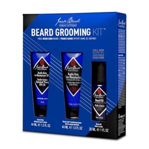 Jack Black Beard Grooming Kit for Men with Beard Oil, Balm, and Brush