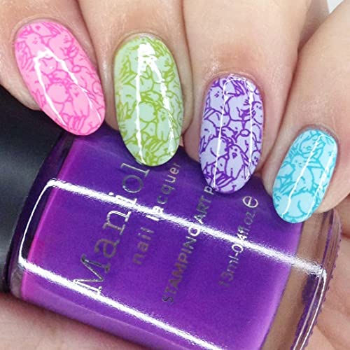 Maniology What's Crackin Easter Nail Stamping Plate, Easter-Theme Nail Art, Spring Manicure Designs - Image 2