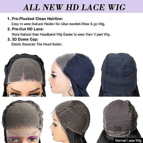 Wear and Go Glueless Human Hair Body Wave Wig 20 Inch 180% Density HD Lace - Image 3