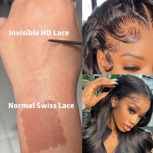 32 Inch Body Wave Lace Front Wigs Human Hair 13x6 HD Lace Frontal Wigs Human Hair 220% Density Human Hair Lace Front Wigs for Women - Image 8