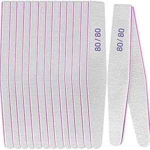 Lofuanna 15-Piece Double-Sided Nail File Set for Acrylic Gel Nails Washable Tools