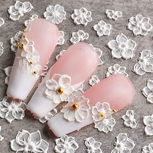 TailaiMei 4 Sheets Flower Nail Art Stickers 5D Exquisite Embossed Nail Decals, Self-Adhesive Carving Design Daisy Rose Nail Decoration for Women DIY - Image 7