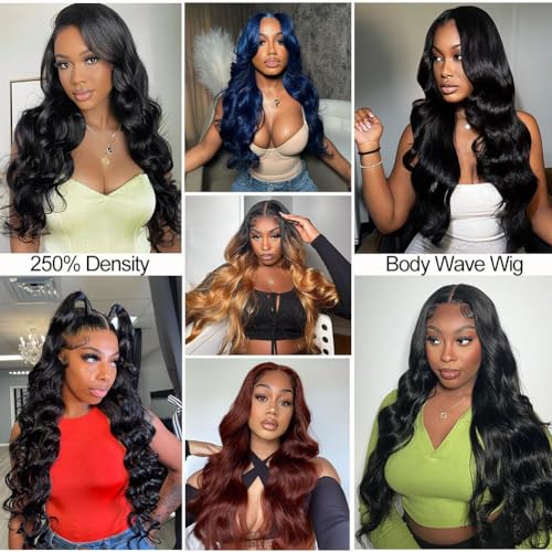 28 Inch 250% Density HD Body Wave Lace Front Wig, Glueless Pre-Plucked for Black Women - Image 7