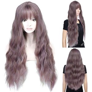 Human Hair Wig Purple