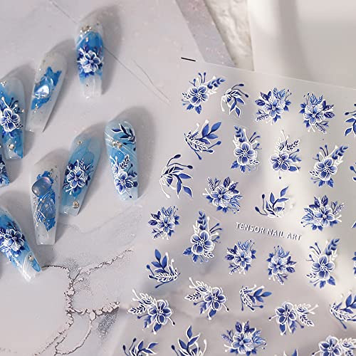 5D Flower Nail Sticker for Women Girls Summer DIY Acrylic Nails Art Design Manicure Decorations 2Sheets (Flower3) - Image 4