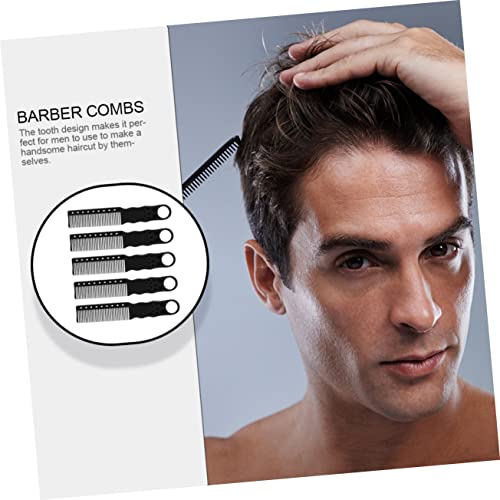 5pcs comb Hair Styling Tool hair dyeing brush men hair brush men's hair brush mens hairbrush mens hair brush styling hair brush stylish hair brush anti-static man set abs - Image 4