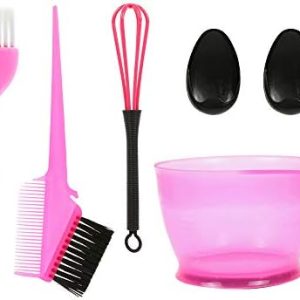 5PCS Hair Dye Color Kit Anself Hair Dye Color Brush and Bowl Set Ear Caps Dye Mixer Hair Tint Dying Coloring Tools