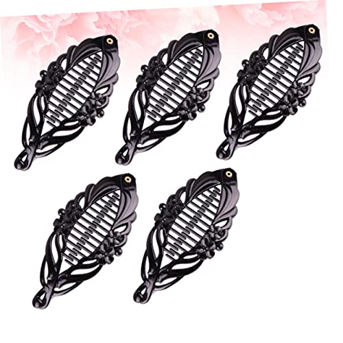 5pcs Rhinestones Jaw Clips Fishtail Clip Comb Grips Clamp French Jaw Clips Banana Clips Ponytail Holder Birthday Gift spray paint hair - Image 8