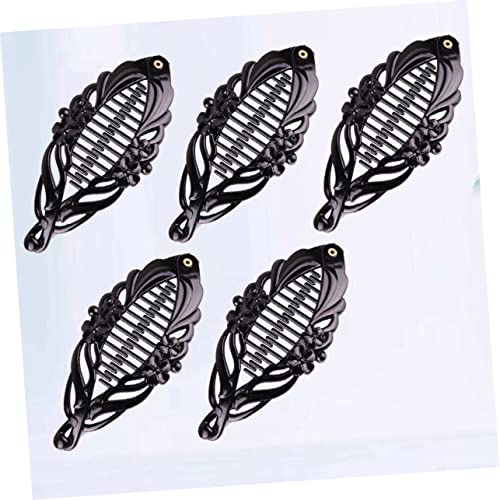 5pcs Rhinestones Jaw Clips Fishtail Clip Comb Grips Clamp French Jaw Clips Banana Clips Ponytail Holder Birthday Gift spray paint hair - Image 9
