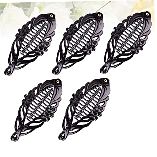 5pcs Rhinestones Jaw Clips Fishtail Clip Comb Grips Clamp French Jaw Clips Banana Clips Ponytail Holder Birthday Gift spray paint hair - Image 2