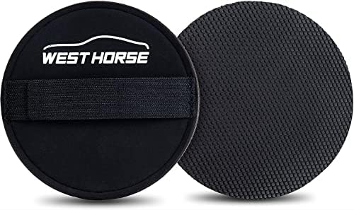 6" Car Detailing Clay Pad, Clay Bar Pad Disc for Auto Detailing, 1Pc Magic Clay Pad and 1Pc Hand Strap Applicator (6 Inch, Black)