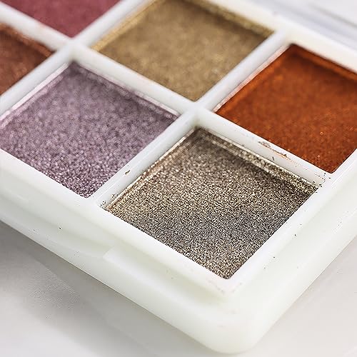 6 Colors Pearl Chrome Nail Powder Metallic Mirror Effect Holographic Pigment Powder Pearlescent Mermaid Pigmen for Nail Art Manicure Decoration Sets - Image 2