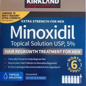6 Months - Kirkland Generic Minoxidil 5% Mens Hair Loss Regrowth - Total 12 Oz