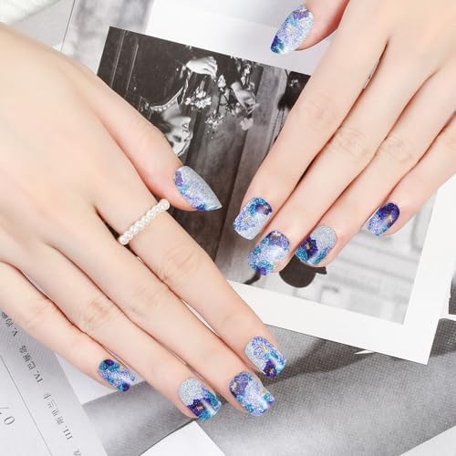 Marble Gradient Nail Polish Strips 6 Sheets for Women Full Nail Art Wraps - Image 4
