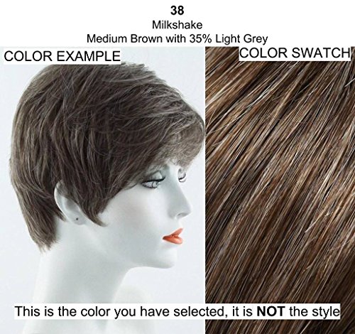 EasiPart HD XL 8" Length Topper Color 38 Milkshake Hairpieces Heat Friendly Synthetic Clip In 1 Piece Volumizer Monofilament 3” x 5.75” Base Cover Thinning Bundle MaxWigs Hairloss Booklet - Image 2