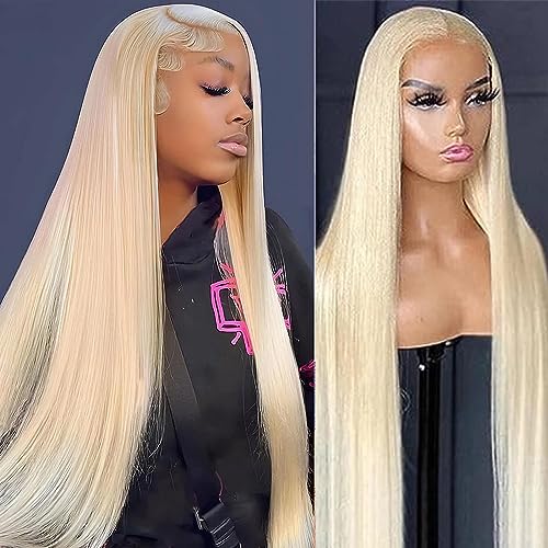 613 13x6 Lace Front Wig Human Hair Straight 613 HD Lace Frontal Wig 13X6 200 Density Blonde Lace Front Wigs Human Hair Pre Plucked With Baby Hair (26 Inch, 613 13x6 Straight)