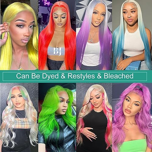 40 Inch Straight Blonde 13x6 Transparent Lace Front Human Hair Wig - Image 6
