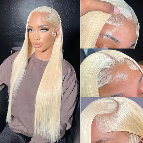 613 Lace Front Wig Human Hair 13x4 Straight Lace Frontal Wig Human Hair Pre Plucked With Baby Hair Guleless Wigs Human Hair 180% Density HD Lace Front Wigs Human Hair (28 inch)