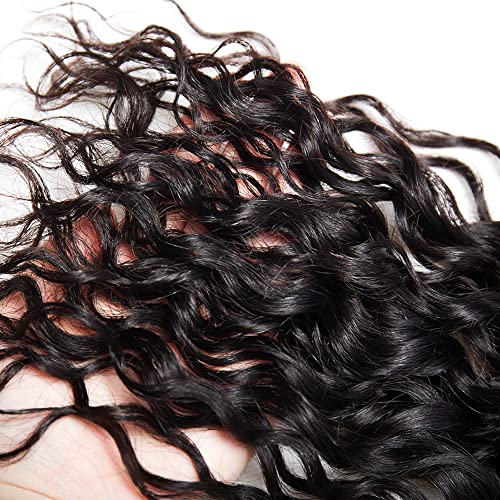 26 28 30 Inch Water Wave Human Hair Bundles Brazilian Unprocessed Virgin Hair 3 Bundles Wet and Wavy Bundles Human Hair Ocean Wavy Bundles Hair Weave Natural Black Color - Image 6