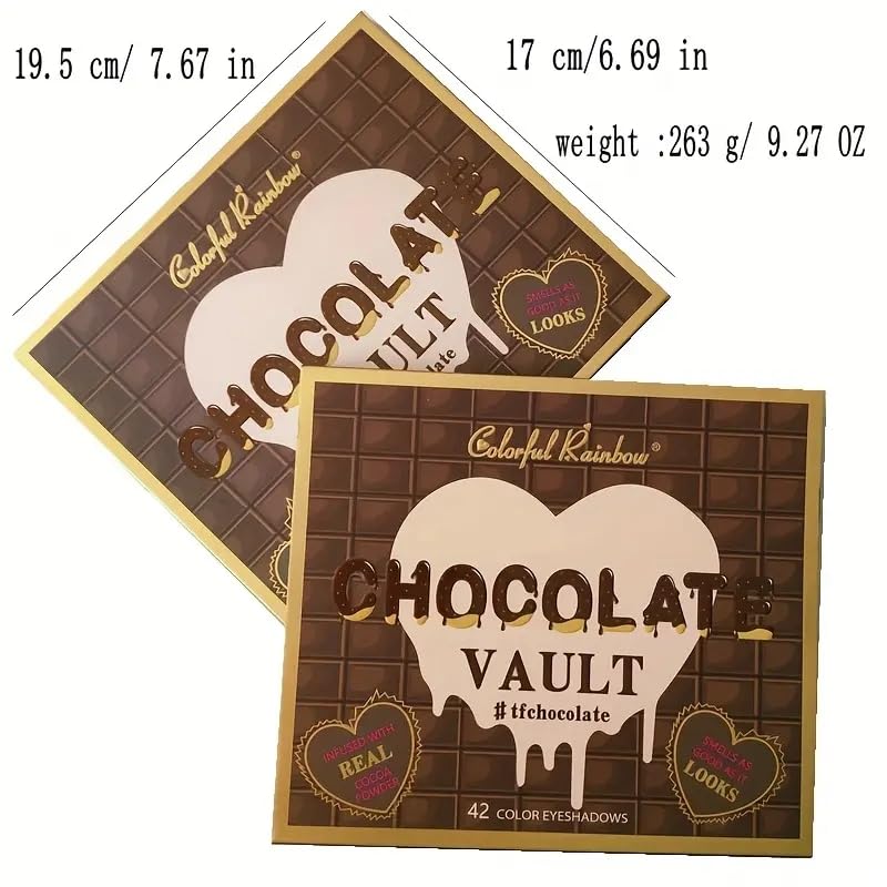42 Shade Chocolate Eyeshadow Palette with Blush and Highlighter All-in-One Disc High Pigment - Image 6