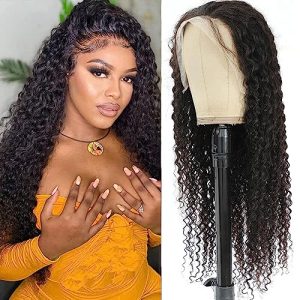 Water Wave Lace Front Wigs Human Hair 13x4 HD Lace Front Wigs Human Hair Water Wave Wigs Wet And Wavy Curly Lace Front Wigs Human Hair 180% Density Deep Curly Wig For Black Women 24 Inch