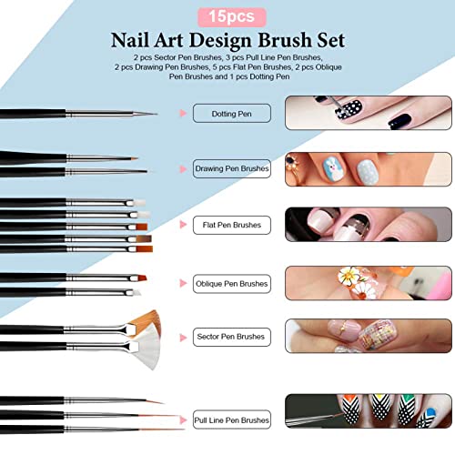 69PCS Gel Nail Polish Kit with UV Light Nail Lamp Gel Manicure Dryer Lamp 28 Colors Gel Polish Nail Set Soak Off Gel Nail Set,Nails Gel Polishing Shape Tools Supplie Set for Nail Manicure Salon & Home - Image 8