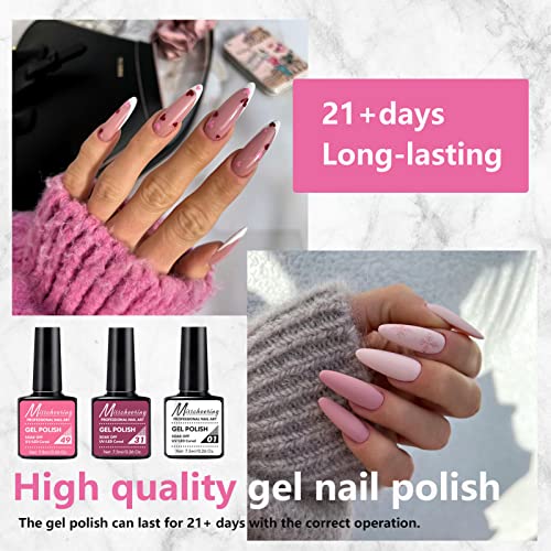 69PCS Gel Nail Polish Kit with UV Light Nail Lamp Gel Manicure Dryer Lamp 28 Colors Gel Polish Nail Set Soak Off Gel Nail Set,Nails Gel Polishing Shape Tools Supplie Set for Nail Manicure Salon & Home - Image 4