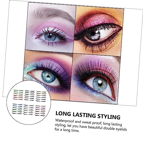 6pcs Eyeliner Invisible Eyelid Stickers Korean Eyelid Tape Glitter Eyelid Tape Adhesive Eye Line Glitter Tape Instant Eyelid Sticker Plastic Beauty Products Double Eyelid - Image 9